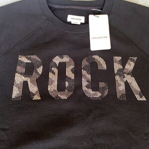 Zadig & Voltaire Rock Camo Strass Sweatshirt with rhinestones.
